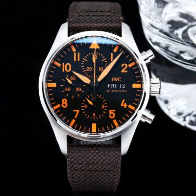 TW Factory IWC Watch Band Pilot  IW378003 Silver Steel Case Diameter 43mm Watch